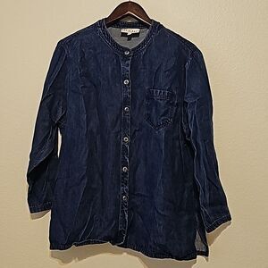 Vintage David Dart Button Up Shirt Soft Denim XL